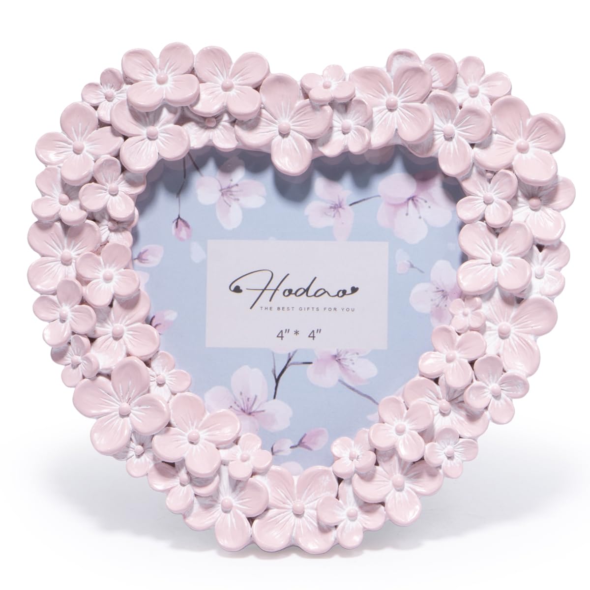Amazon.com - Hodao 4x4 Inch 3D Floral Heart Shaped Frame - Hand